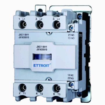 ETTROIT JX1635010 Dreiphasen-Schütz AC 24 V 50/60 Hz Spule 3P 3 Pole Normalerweise offen Ie 50 A Ue 380 V