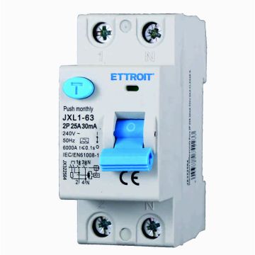 ETTROIT JX322564 Reiner Differentialschalter 2P 25A 30mA 220V-6KA KLASSE A