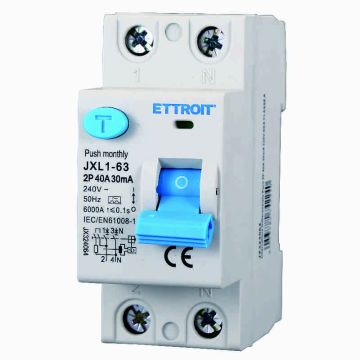 ETTROIT JX324064 Reiner Differentialschalter 2P 40A 30mA 220V-6KA KLASSE A