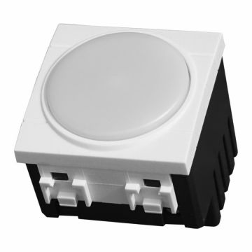 ETTROIT LED-Stufenleuchte, 2 Module, 220 V, 4000 K, mit Ein-/Ausschalter, kompatibel mit BTicino Living – Artikelnummer LB0322