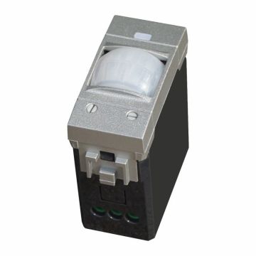 ETTROIT Bewegungsmelder 1 Modul Grau mit Zeit-/Lux-Einstellung Kompatibel mit BTicino Living – Artikelnummer LG1800