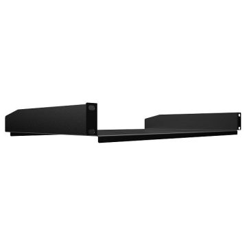 Festes Regal für Rack 19" 1U 300mm, schwarze Farbe - RS19-1U-300-B Festes Regal für Rack 19" 1U 300mm, schwarze Farbe - RS19-1U-300-B