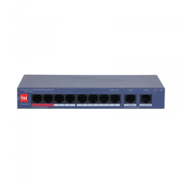 Dahua CS4010-8ET2GT-110 10-Port Cloud Managed Switch mit 8 PoE 110W, 2 Gigabit Uplink, Hi-PoE 90W und VLAN