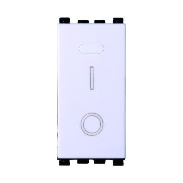 ETTROIT 2P 16A 0-1 bipolarer Schalter, Farbe weiß, kompatibel mit Vimar Arke VA0402B