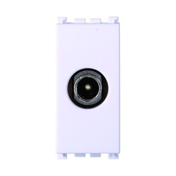 ETTROIT TV-Stecker männlich, Farbe weiß, kompatibel mit Vimar Arke VA2250B