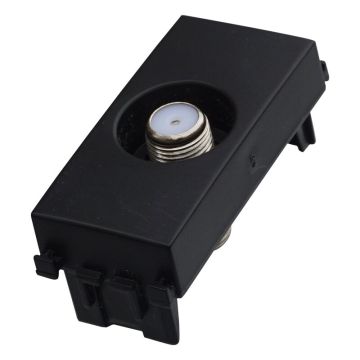 ETTROIT Satelliten-TV-Buchse SAT Schraube Typ F Farbe Schwarz Kompatibel mit Vimar Arkè VA2252