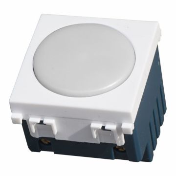 ETTROIT Batteriebetriebene LED-Notleuchte, 2 Module, 220 V, 6000 K, kompatibel mit Vimar Arké, Farbe Weiß – Artikelnummer VA4201B