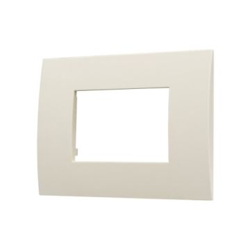ETTROIT VA83309 Kunststoffplatte Venus Serie 3P, Farbe Sand, kompatibel mit Vimar Arke