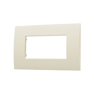 ETTROIT Platte Serie Venus 4P Kunststoff Sandfarbe Kompatibel mit Vimar Arke VA83409