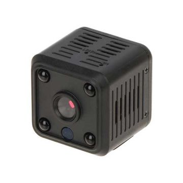 Micro-WiFi-IP-Boxkamera Tuya Smart Full HD 1080p 3,6 mm mit wiederaufladbarem Akku, Bewegungserkennung, Push-Benachrichtigungen mit Audio, Micro-SD-Steckplatz, Kunststoff, IP20